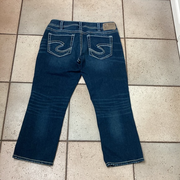 Silver sukiyaki mid capri, size 31/22 1/2 - Picture 4 of 10